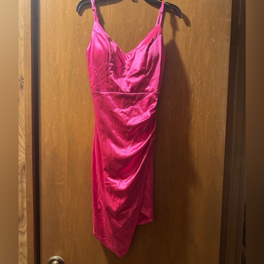 Pink Silk Dress